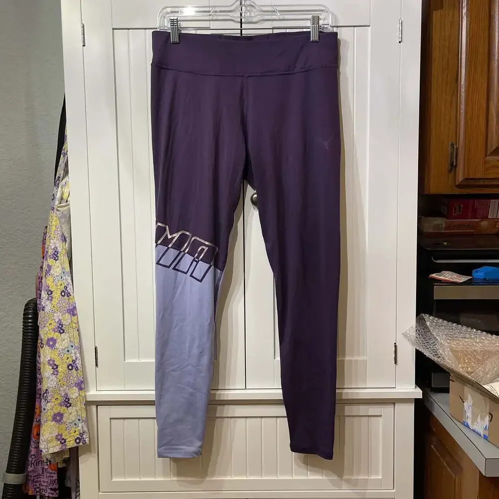 Puma Women's Purple 7/8 Leggings - Picture 1 of 4